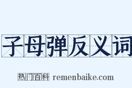 子母弹反义词是什么意思的图片
